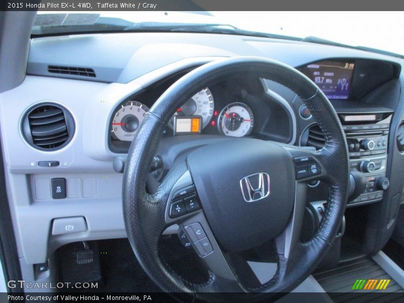 Taffeta White / Gray 2015 Honda Pilot EX-L 4WD