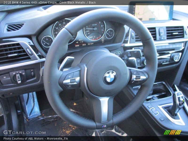 Citrin Black Metallic / Black 2018 BMW 4 Series 440i xDrive Coupe