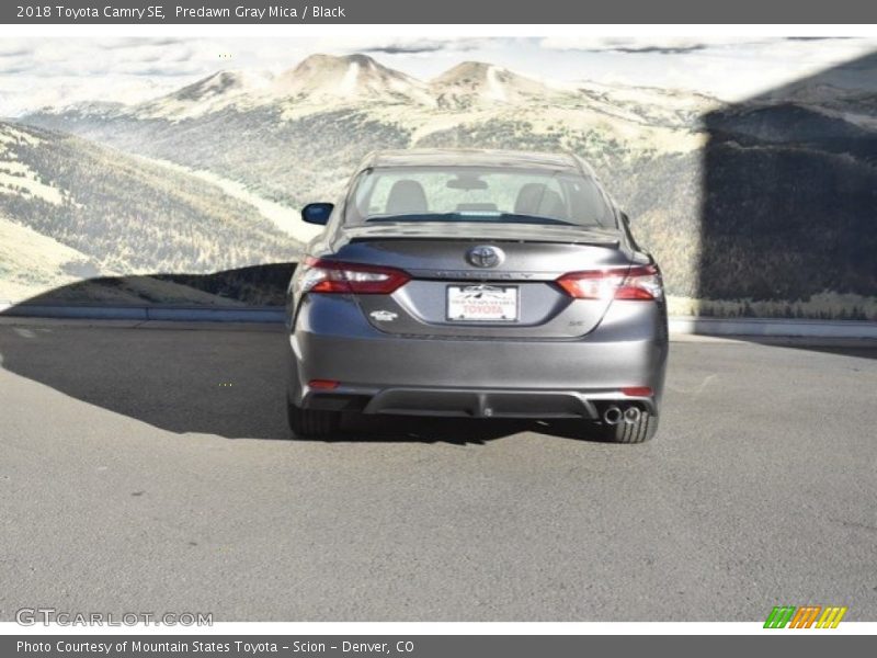 Predawn Gray Mica / Black 2018 Toyota Camry SE