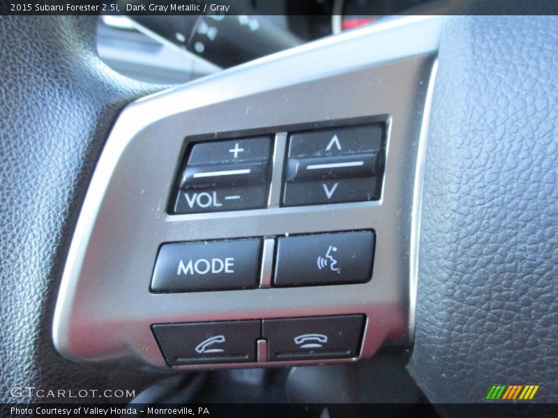 Dark Gray Metallic / Gray 2015 Subaru Forester 2.5i
