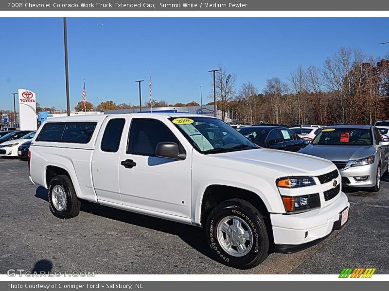 Summit White / Medium Pewter 2008 Chevrolet Colorado Work Truck Extended Cab