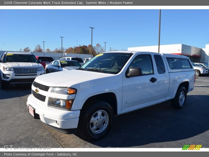 Summit White / Medium Pewter 2008 Chevrolet Colorado Work Truck Extended Cab