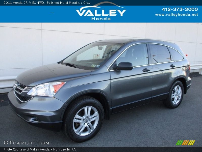Polished Metal Metallic / Gray 2011 Honda CR-V EX 4WD