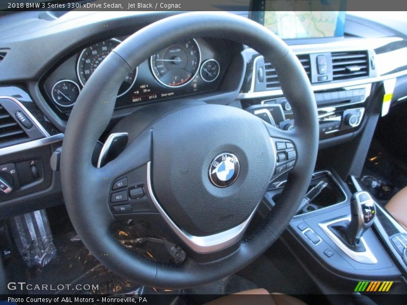 Jet Black / Cognac 2018 BMW 3 Series 330i xDrive Sedan