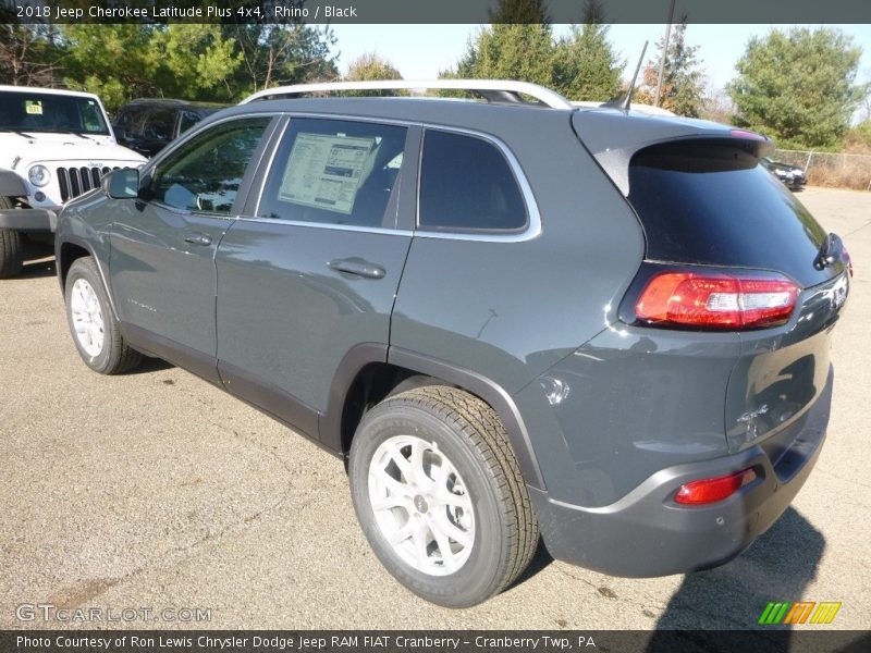 Rhino / Black 2018 Jeep Cherokee Latitude Plus 4x4