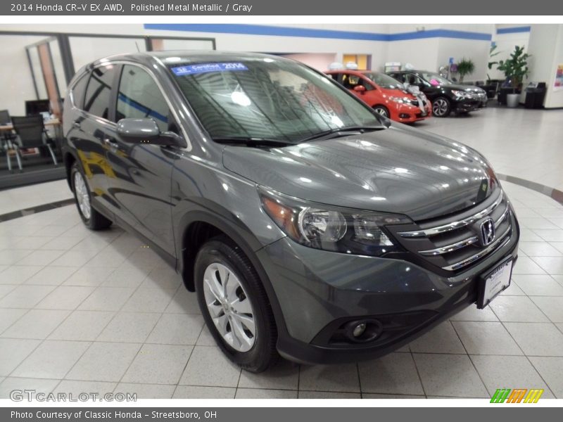 Polished Metal Metallic / Gray 2014 Honda CR-V EX AWD