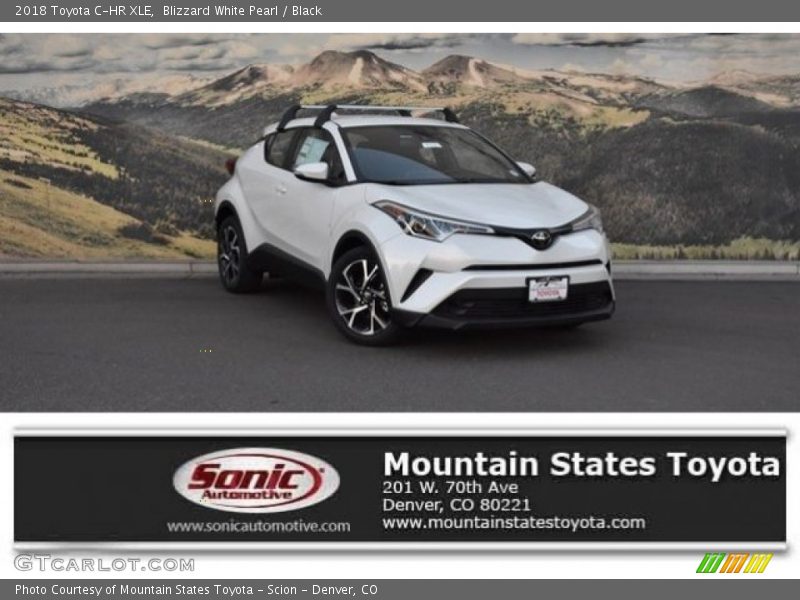 Blizzard White Pearl / Black 2018 Toyota C-HR XLE