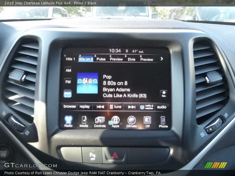 Rhino / Black 2018 Jeep Cherokee Latitude Plus 4x4