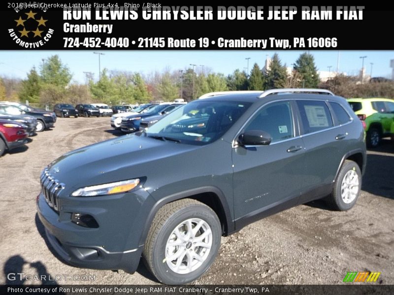 Rhino / Black 2018 Jeep Cherokee Latitude Plus 4x4