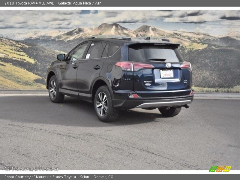 Galactic Aqua Mica / Ash 2018 Toyota RAV4 XLE AWD