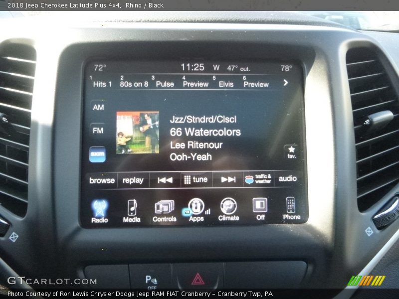 Rhino / Black 2018 Jeep Cherokee Latitude Plus 4x4