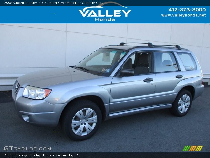 Steel Silver Metallic / Graphite Gray 2008 Subaru Forester 2.5 X