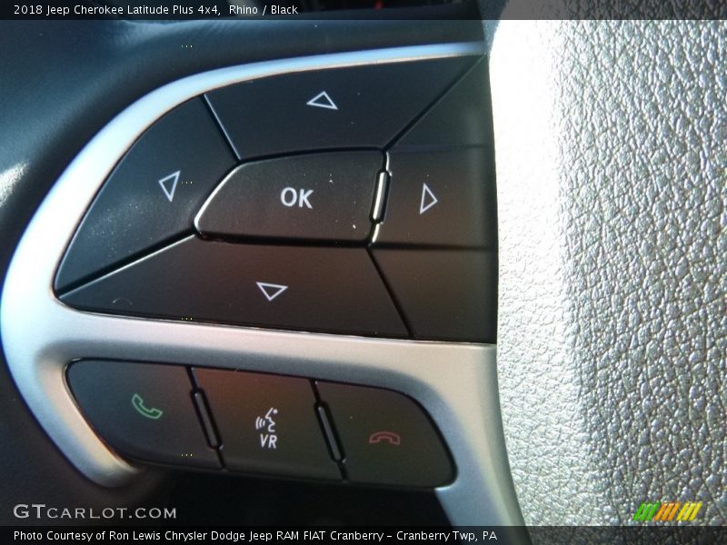 Rhino / Black 2018 Jeep Cherokee Latitude Plus 4x4