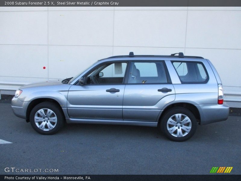 Steel Silver Metallic / Graphite Gray 2008 Subaru Forester 2.5 X