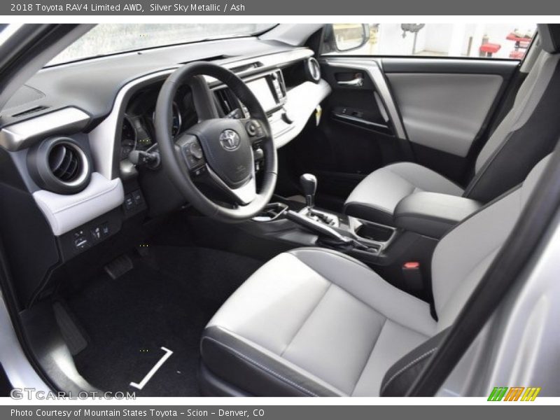 Silver Sky Metallic / Ash 2018 Toyota RAV4 Limited AWD