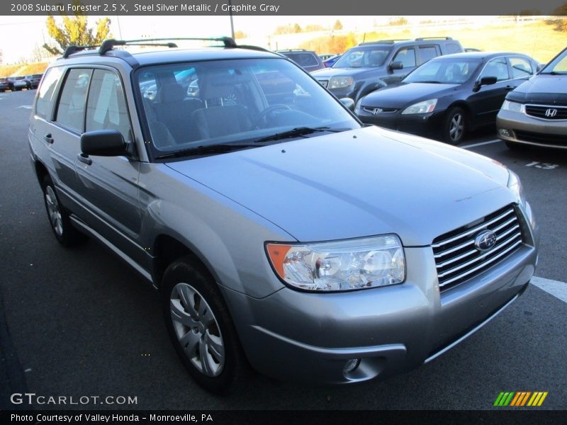 Steel Silver Metallic / Graphite Gray 2008 Subaru Forester 2.5 X
