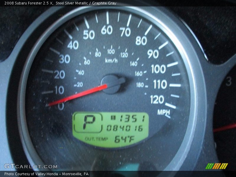 Steel Silver Metallic / Graphite Gray 2008 Subaru Forester 2.5 X