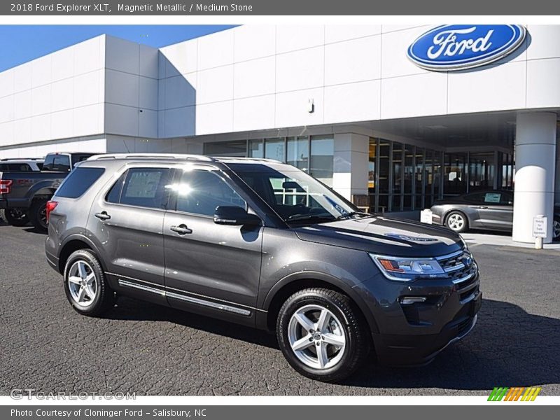 Magnetic Metallic / Medium Stone 2018 Ford Explorer XLT