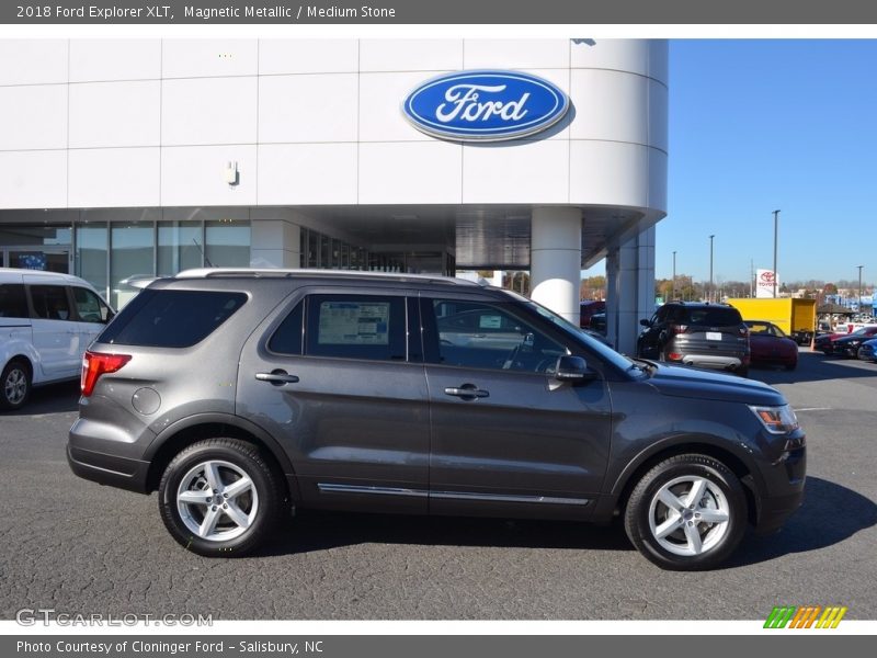 Magnetic Metallic / Medium Stone 2018 Ford Explorer XLT