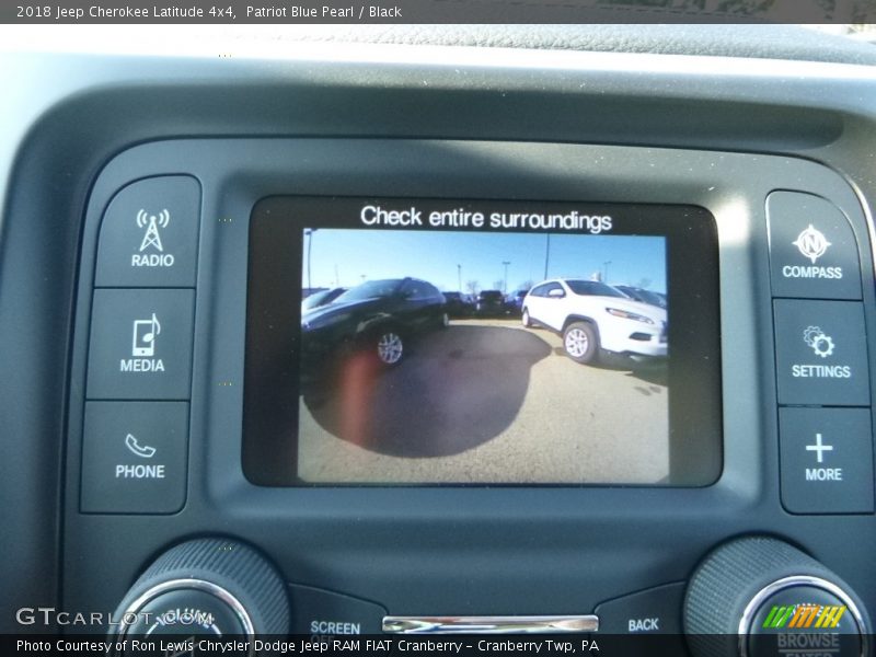 Patriot Blue Pearl / Black 2018 Jeep Cherokee Latitude 4x4