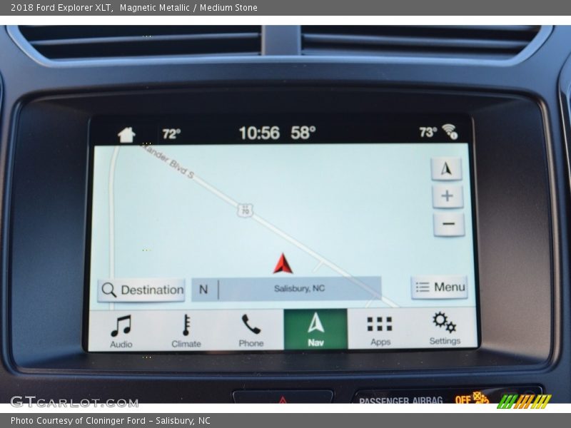 Magnetic Metallic / Medium Stone 2018 Ford Explorer XLT