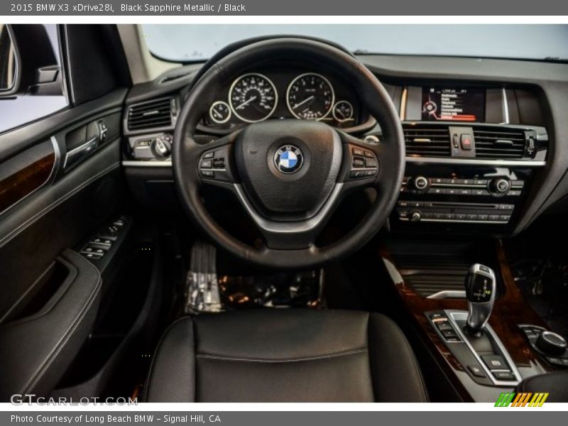 Black Sapphire Metallic / Black 2015 BMW X3 xDrive28i