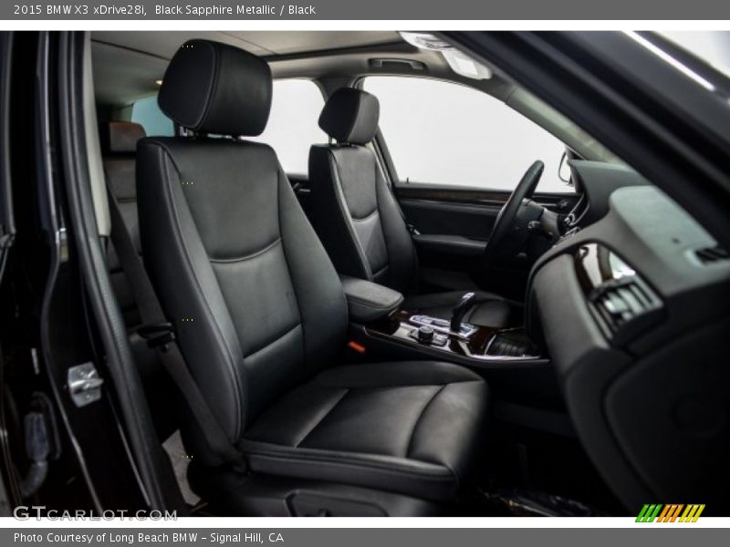 Black Sapphire Metallic / Black 2015 BMW X3 xDrive28i