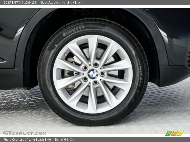 Black Sapphire Metallic / Black 2015 BMW X3 xDrive28i