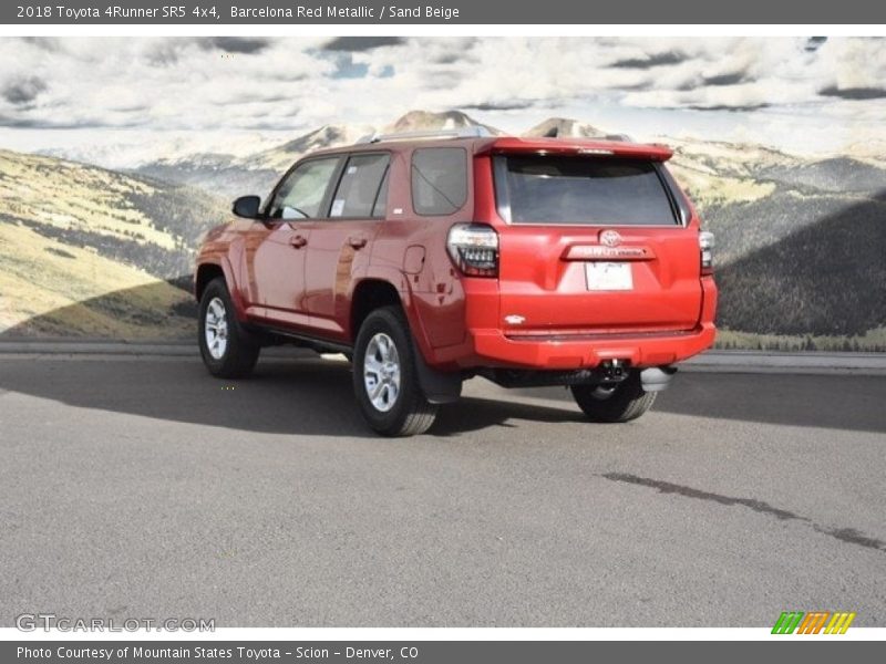 Barcelona Red Metallic / Sand Beige 2018 Toyota 4Runner SR5 4x4