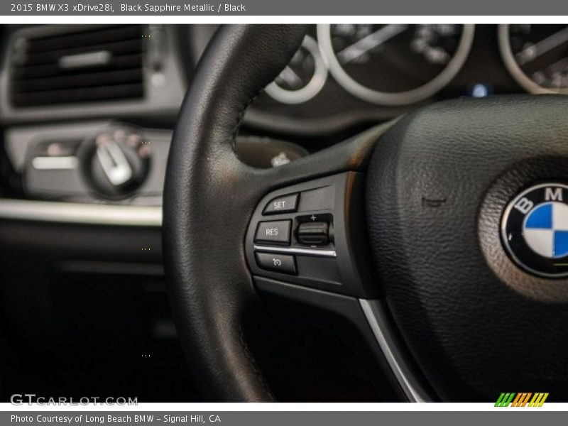 Black Sapphire Metallic / Black 2015 BMW X3 xDrive28i