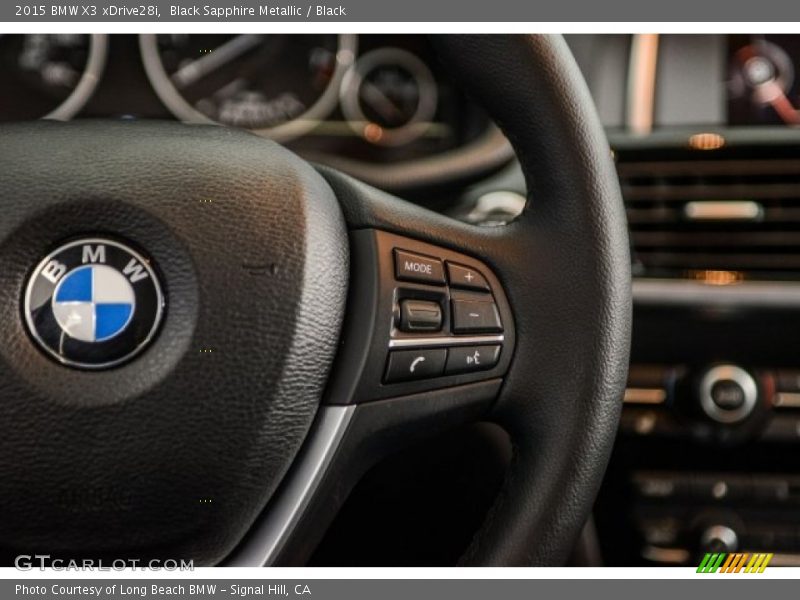 Black Sapphire Metallic / Black 2015 BMW X3 xDrive28i