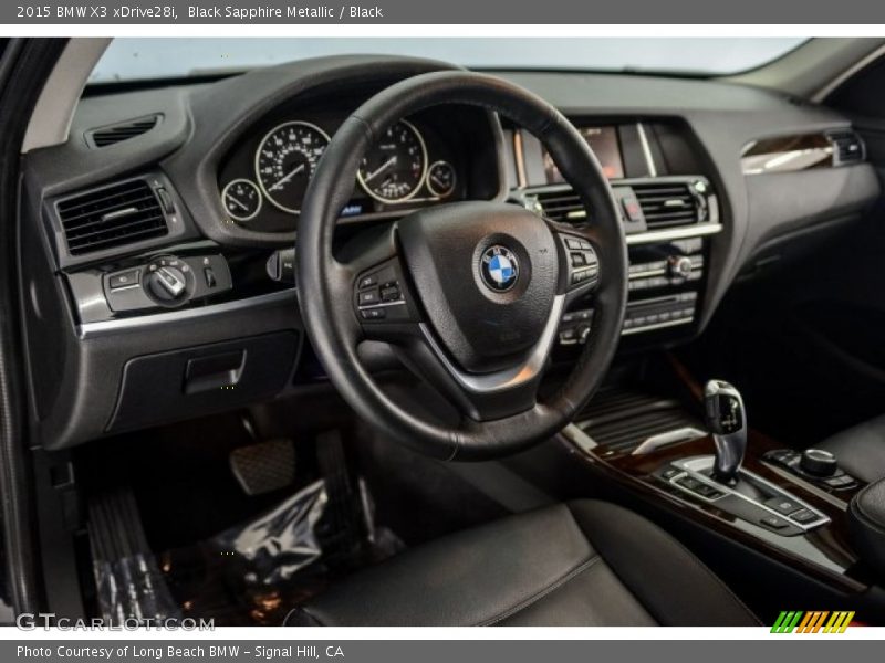 Black Sapphire Metallic / Black 2015 BMW X3 xDrive28i