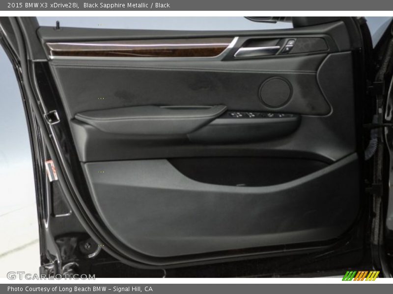 Black Sapphire Metallic / Black 2015 BMW X3 xDrive28i