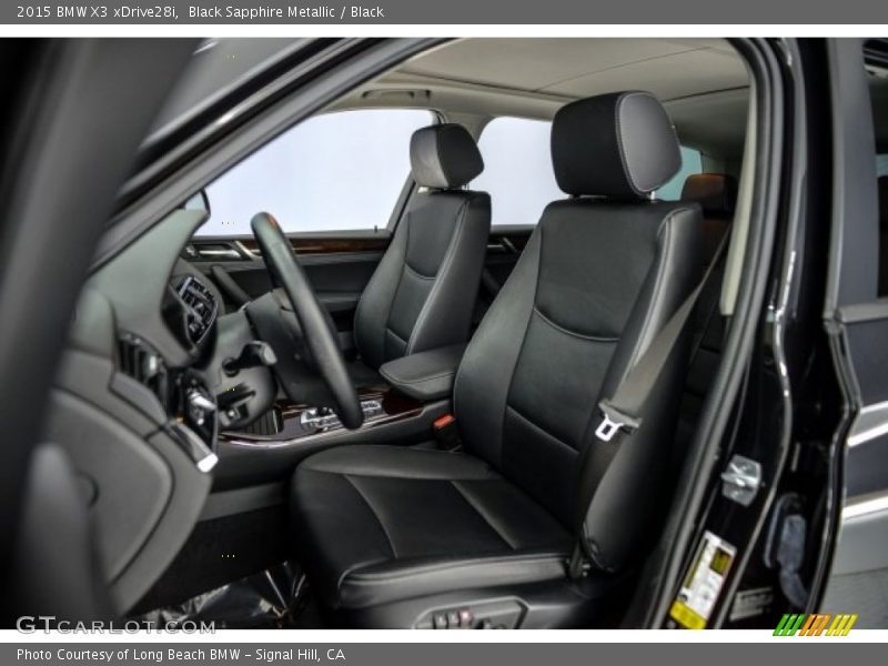 Black Sapphire Metallic / Black 2015 BMW X3 xDrive28i