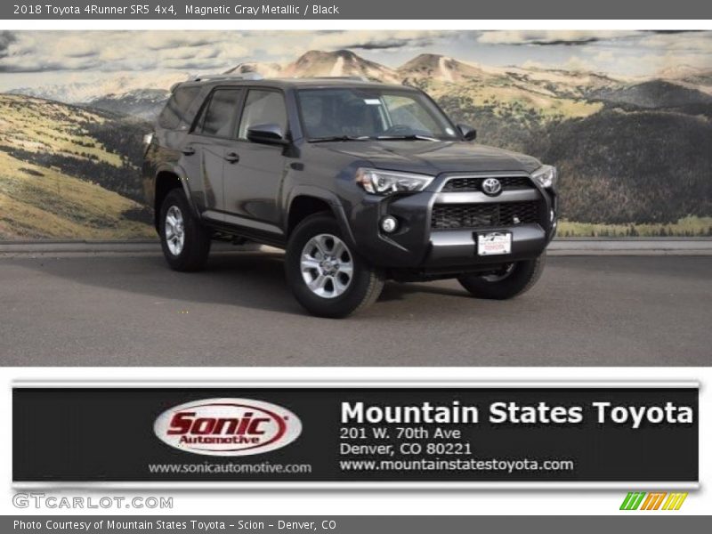 Magnetic Gray Metallic / Black 2018 Toyota 4Runner SR5 4x4