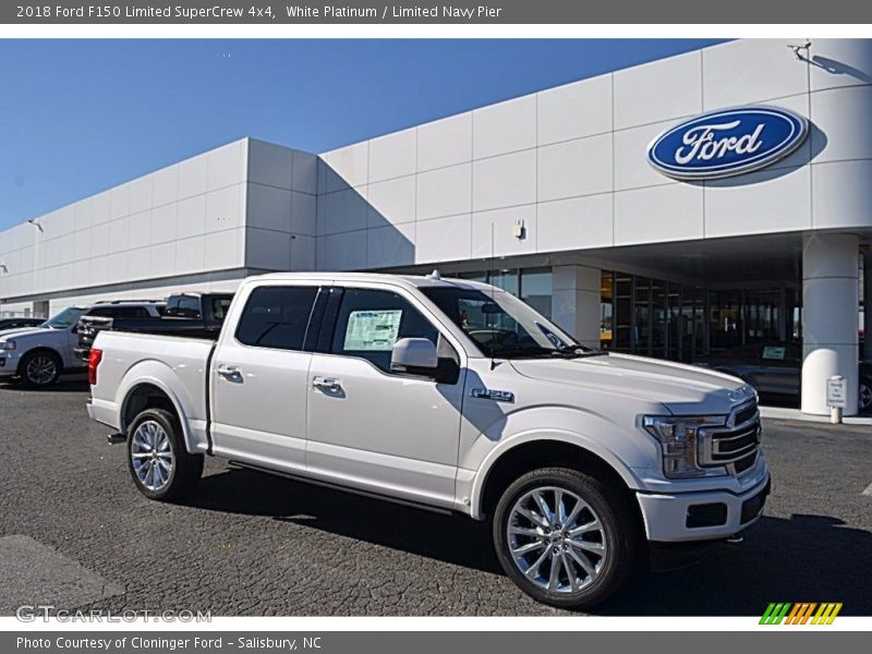 Front 3/4 View of 2018 F150 Limited SuperCrew 4x4