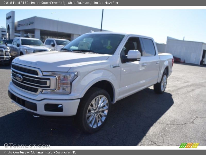 White Platinum / Limited Navy Pier 2018 Ford F150 Limited SuperCrew 4x4