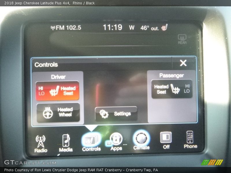 Rhino / Black 2018 Jeep Cherokee Latitude Plus 4x4
