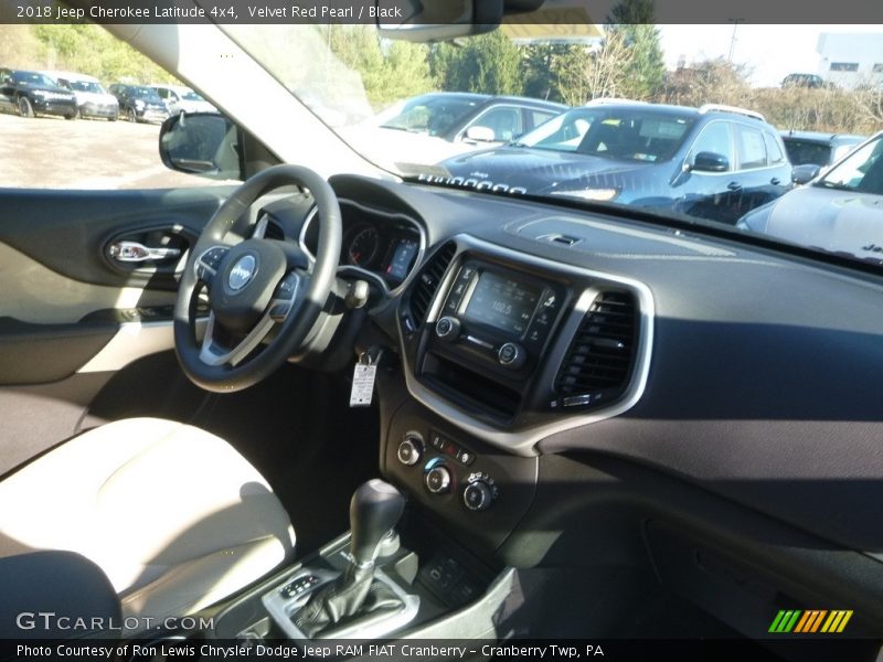 Velvet Red Pearl / Black 2018 Jeep Cherokee Latitude 4x4