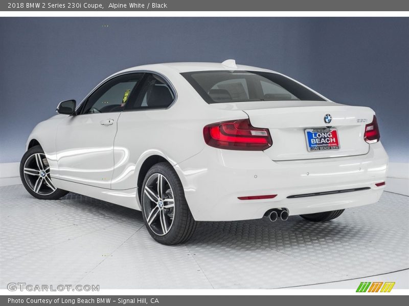 Alpine White / Black 2018 BMW 2 Series 230i Coupe