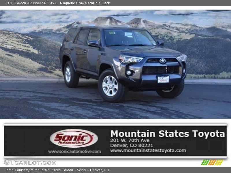 Magnetic Gray Metallic / Black 2018 Toyota 4Runner SR5 4x4