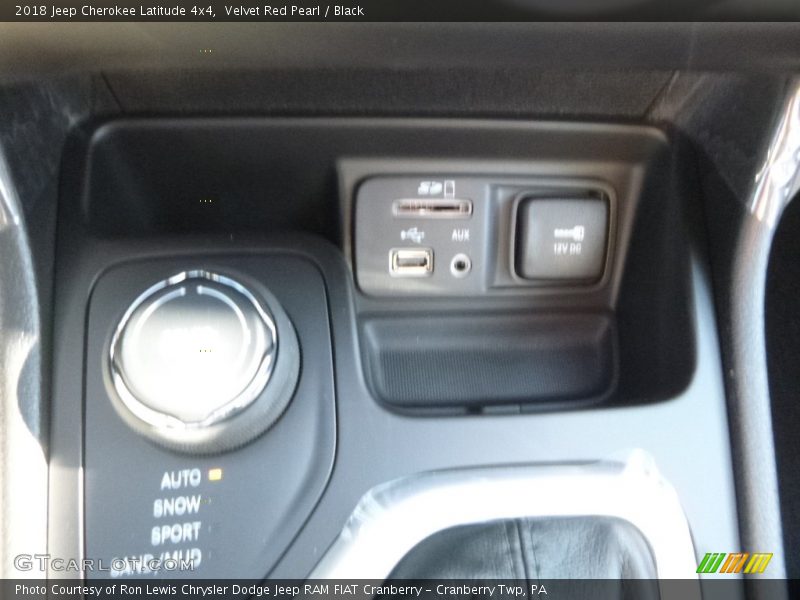 Velvet Red Pearl / Black 2018 Jeep Cherokee Latitude 4x4