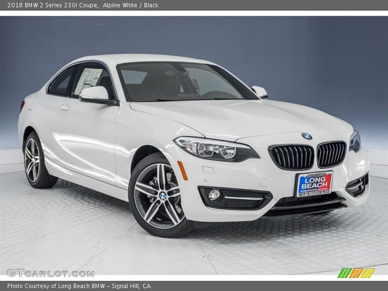 Alpine White / Black 2018 BMW 2 Series 230i Coupe