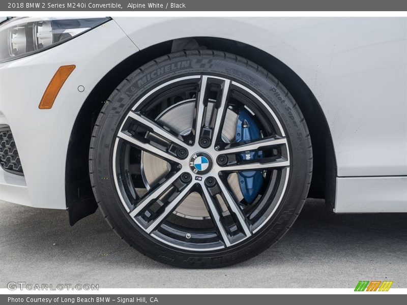 Alpine White / Black 2018 BMW 2 Series M240i Convertible