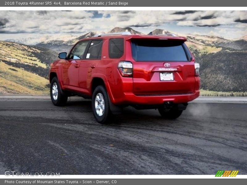 Barcelona Red Metallic / Sand Beige 2018 Toyota 4Runner SR5 4x4