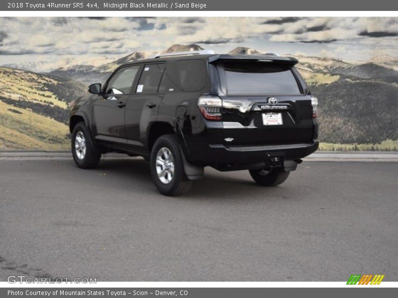 Midnight Black Metallic / Sand Beige 2018 Toyota 4Runner SR5 4x4
