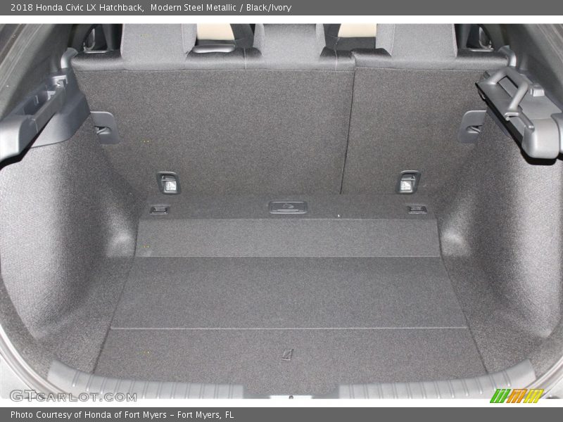 Modern Steel Metallic / Black/Ivory 2018 Honda Civic LX Hatchback
