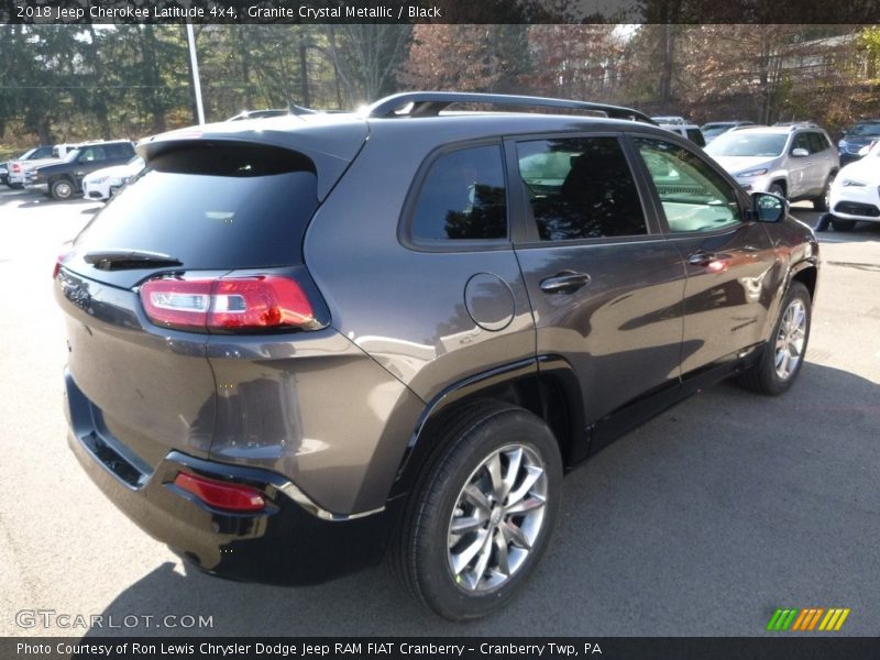 Granite Crystal Metallic / Black 2018 Jeep Cherokee Latitude 4x4