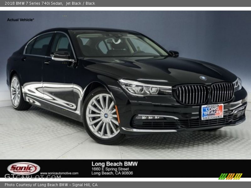 Jet Black / Black 2018 BMW 7 Series 740i Sedan