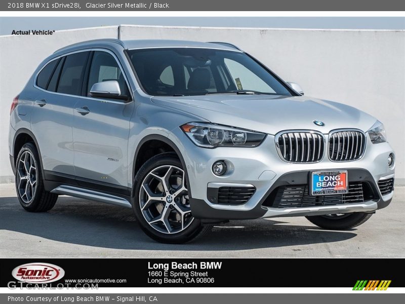 Glacier Silver Metallic / Black 2018 BMW X1 sDrive28i